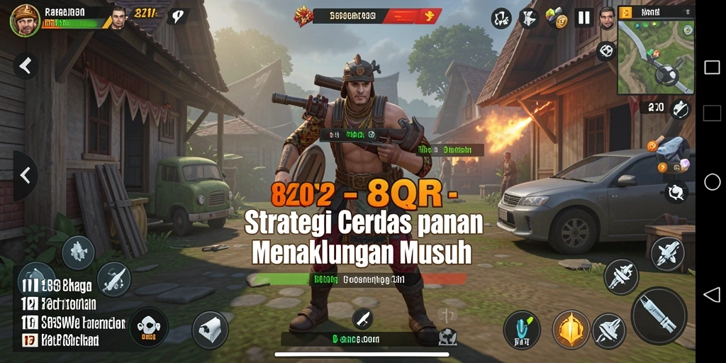 Tampilan gameplay menarik dari 8QR yang menguji strategi dan ketepatan.