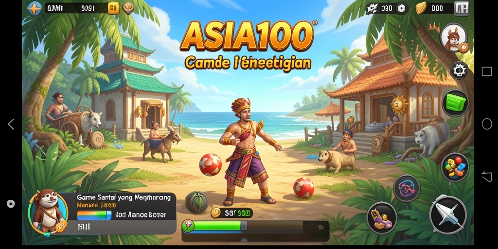Tampilan menarik dari gameplay <strong>ASIA100</strong> yang penuh warna.