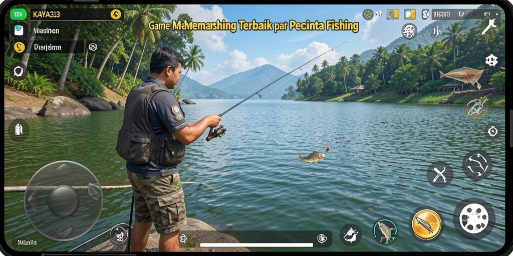Tampilan gameplay KAYA33 yang menarik dengan suasana memancing yang realistis.