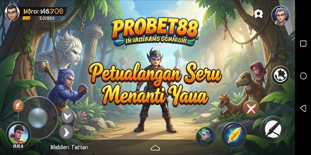 Tampilan gameplay mendebarkan dalam PROBET88 dengan aksi petualangan yang seru.